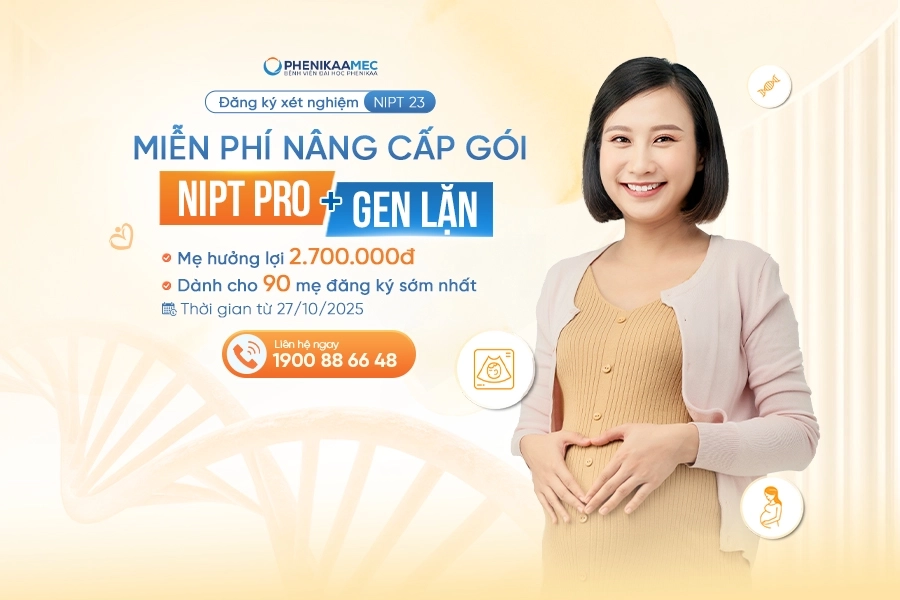 PhenikaaMec triển khai chương trình nâng cấp miễn phí xét nghiệm NIPT Pro + gen lặn - Cơ hội hiếm cho mẹ bầu